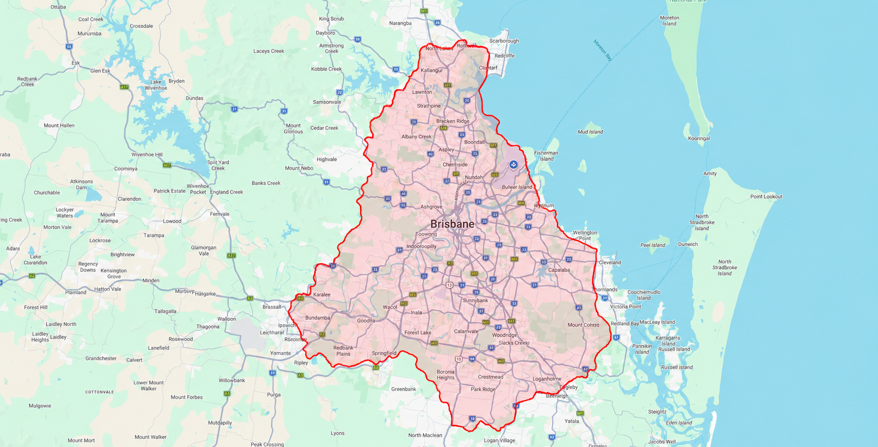 HMB Property Maintenance service area - greater Brisbane region
